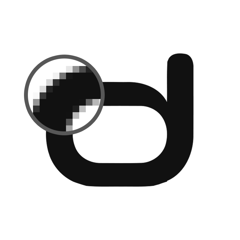 Voorbeeld bitmapafbeelding